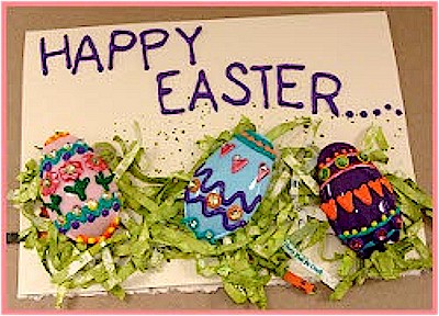 Recycled Spoon Easter Card