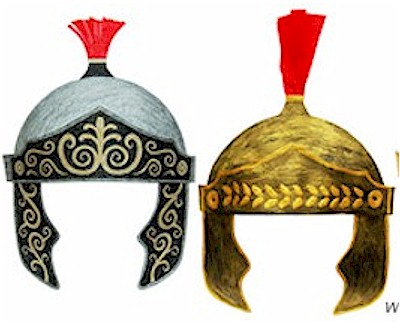 Printable Roman Helmets