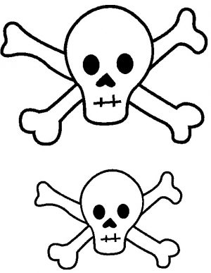skull patterns for pirate flag