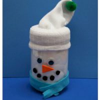 Snowman Jar