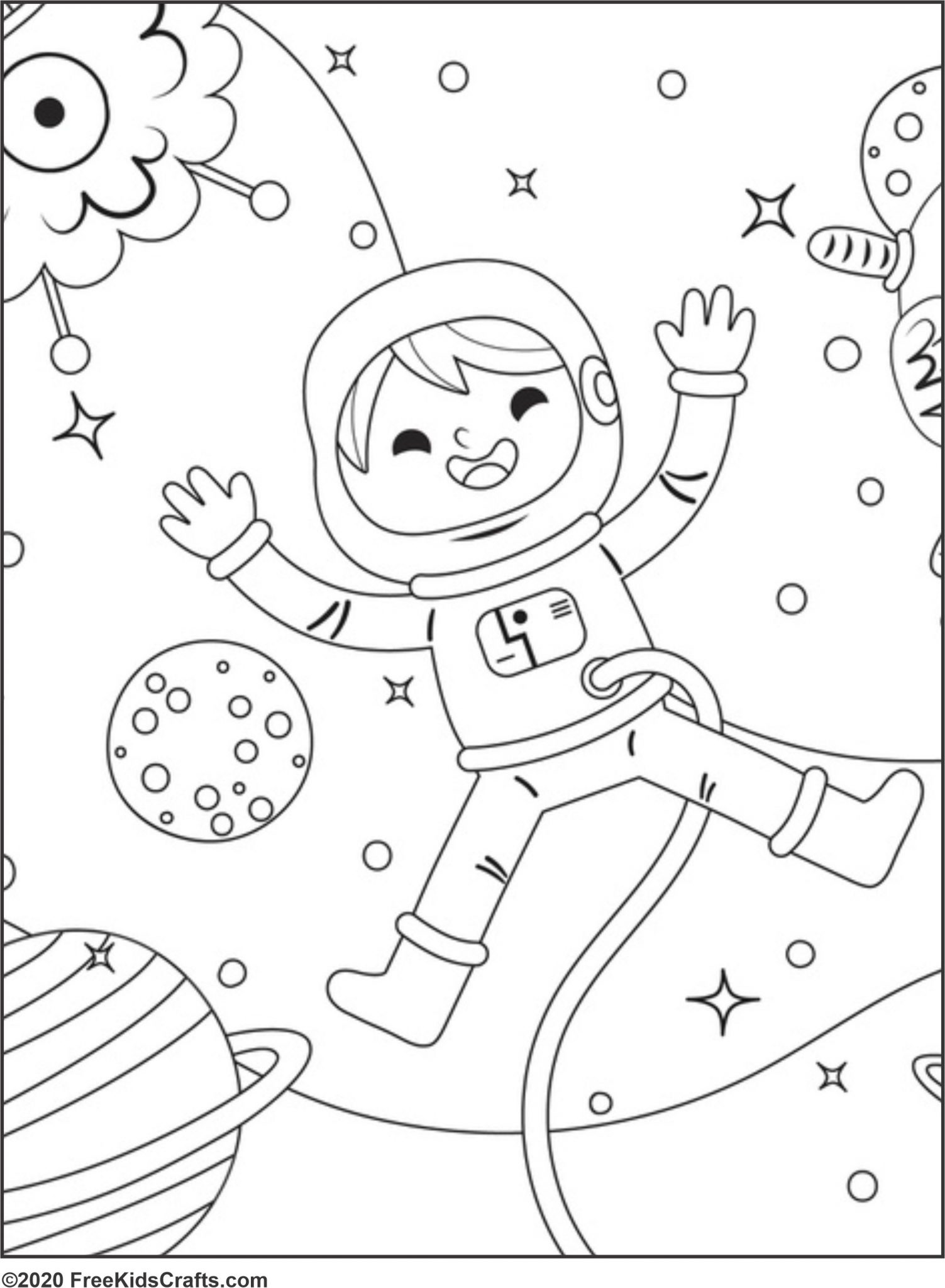 Printable Space Coloring Pages