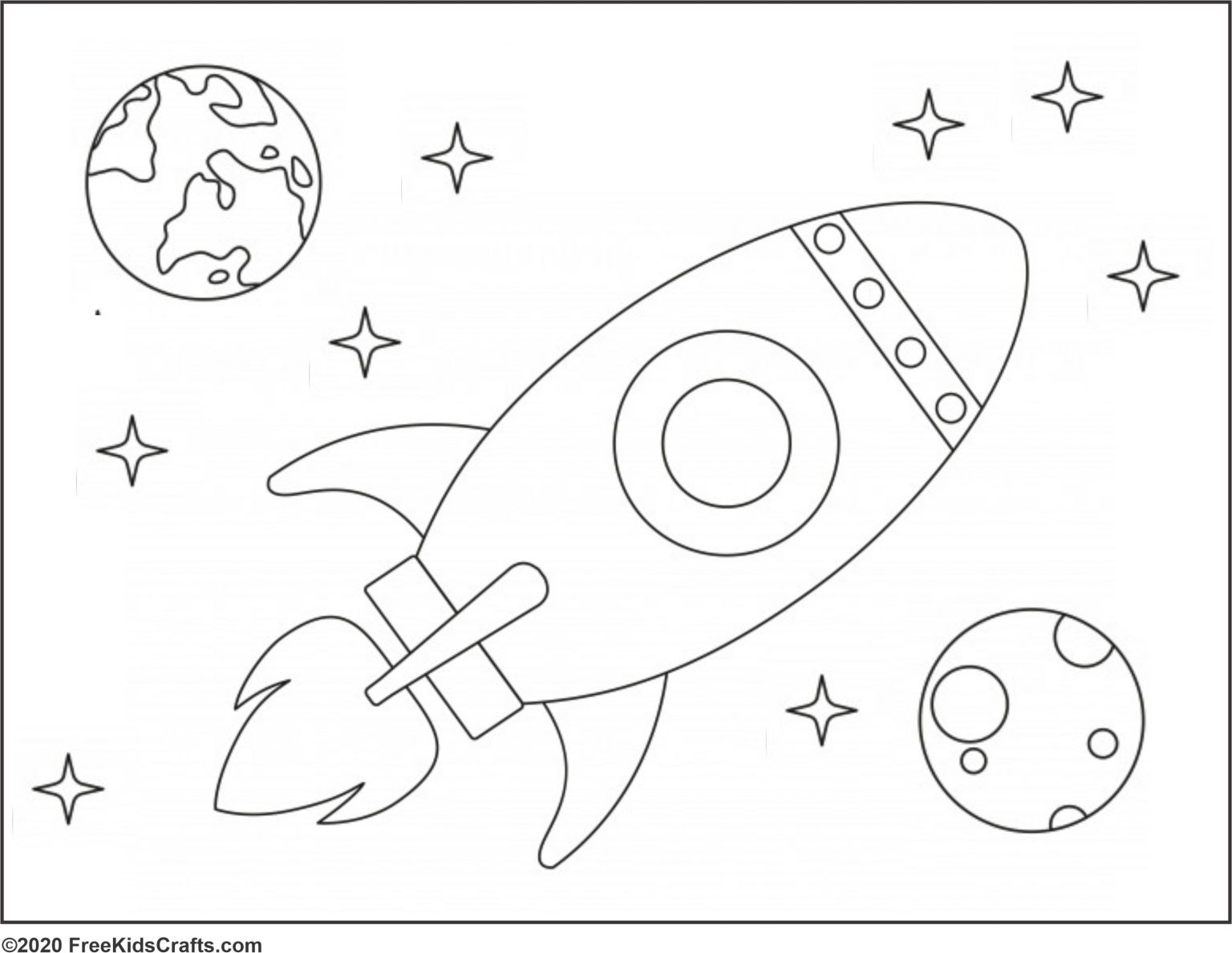 Printable Space Coloring Pages