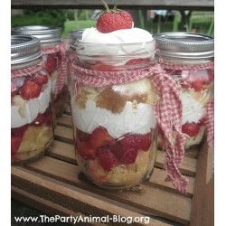 Strawberry Shortcake in a Mason Jar