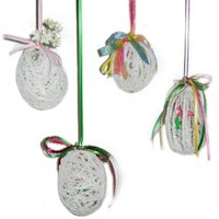 String Art Easter Egg Ornaments