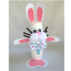 Styrofoam Cup Easter Bunny