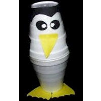 Styrofoam Cup Penguin