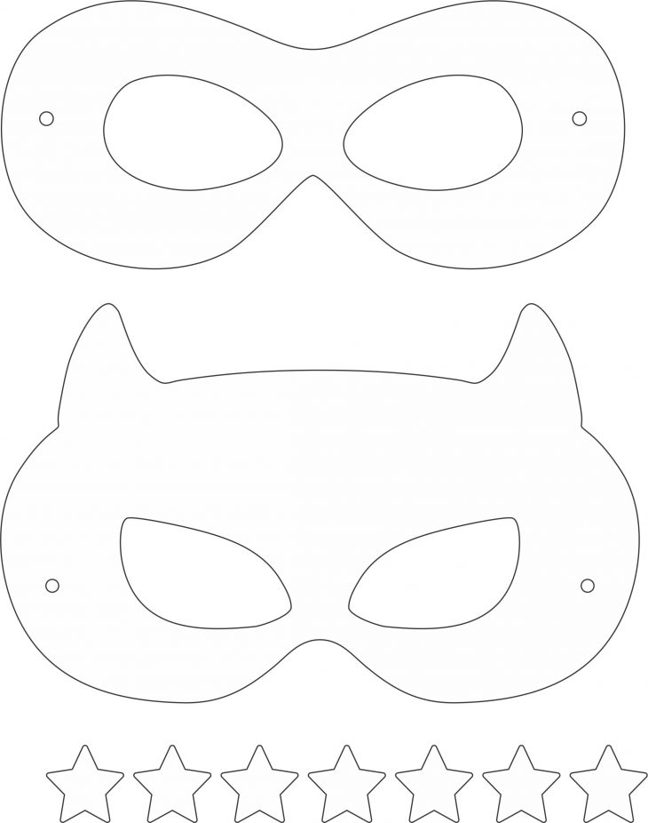 Printable Superhero Mask Cutouts