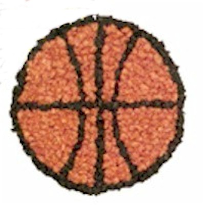 Tissue Paper Basketball Craft