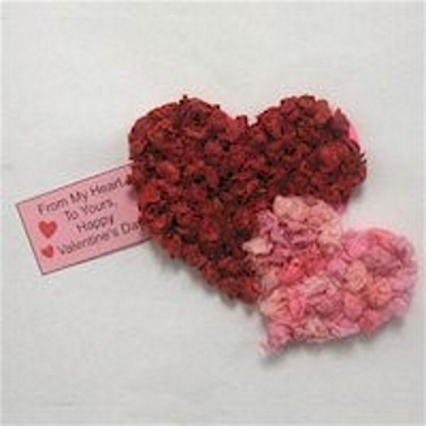 Simple Toddler Craft for Valentine's Day - Tissue Paper Heart Cards