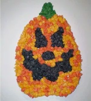 Tissue Paper Pumpkin Decoration