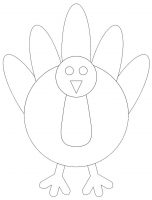 Tissue Paper Turkey Craft