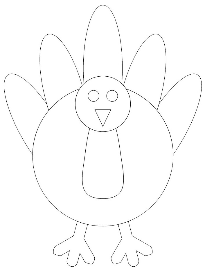 printable turkey template cut outs