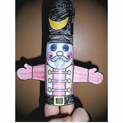 Cardboard Tube Nutcracker Puppet