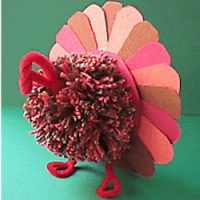 Tri Color Turkey Centerpiece