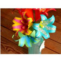 Paper Tropical Flowers Bouquet