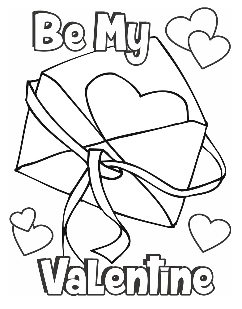 Printable Valentines Day Coloring Pages 7
