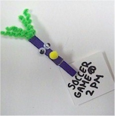 Wacky Clothespin Note Holder Magnet