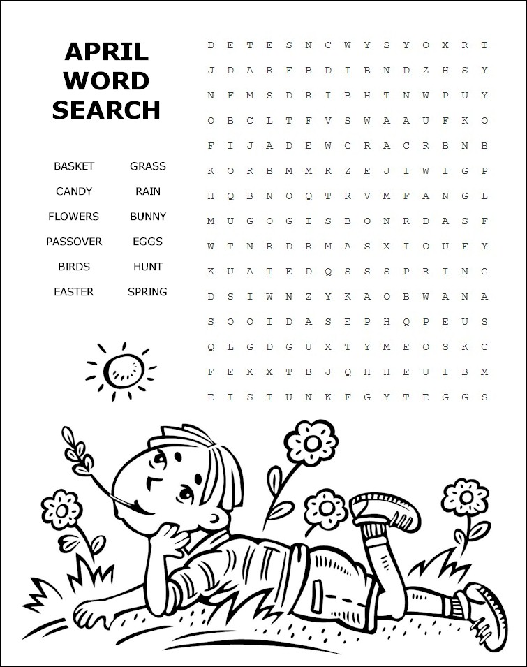 April Word Search