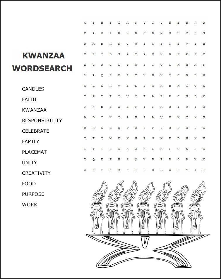 Kwanzaa Word Search