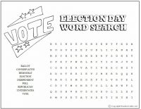 Printable Election Day Word Search